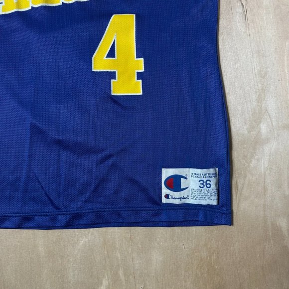 Vintage Champion Size 36 Golden State Warriors Webber NBA Basketball Jersey - Picture 2 of 4